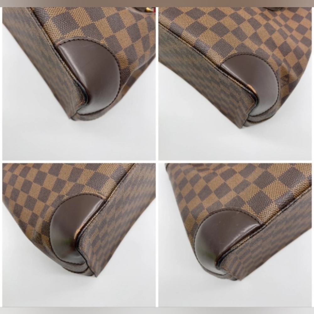 SALE! Auth Louis Vuitton Damier Ebene Hampstead PM Tote Bag W DB/Paper Bag - Picture 4 of 16